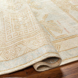 Anadolu AAU-2307 9' x 12' Handmade Rug AAU2307-912  Blue, Pale Pink, Light Blue, Camel, Cream Surya