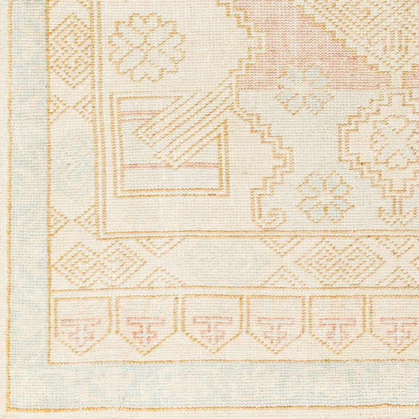Anadolu AAU-2307 9' x 12' Handmade Rug AAU2307-912  Blue, Pale Pink, Light Blue, Camel, Cream Surya