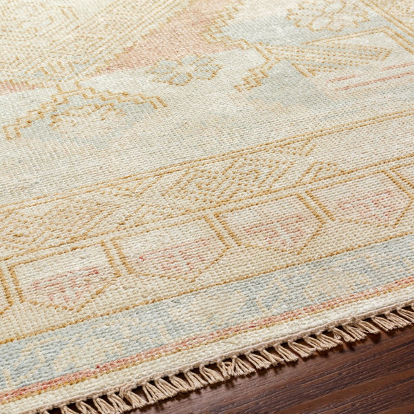 Surya Anadolu Handmade Rug 2' X 3' – Exquisite Wool & Viscose Design, Perfect For Traditional Spaces! Blue Wool,Viscose Aau2307-23