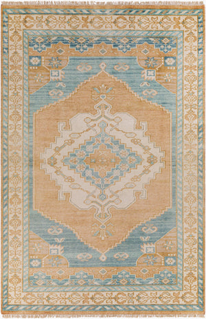 Surya Anadolu Handmade Rug 2' X 3' – Exquisite Wool & Viscose Design, Perfect For Traditional Spaces! Camel Wool,Viscose Aau2308-23