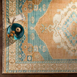 Anadolu AAU-2308 9' x 12' Handmade Rug AAU2308-912  Camel, Tan, Pale Blue, Blue, Light Blue, Light Gray Surya