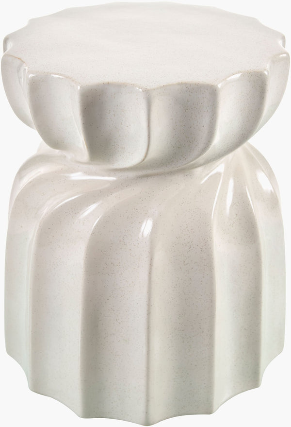 Livabliss Alexia Glazed Ceramic Garden Stool Bohemian Accent Table or Seat for Patio Decor AAX002-181313