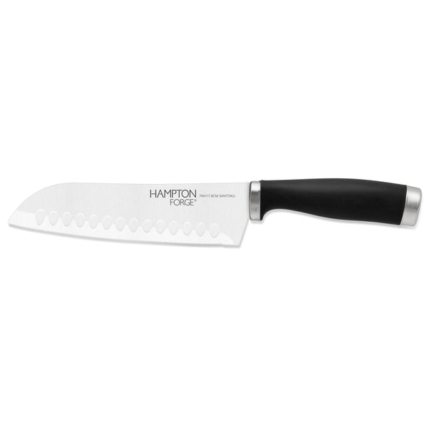 Lenox Hampton Forge Epicure 7" Santoku Knife With Frosted Blade Guard Black, BLACK MULTI 893899