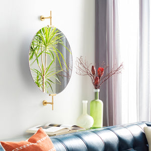 Anastasya AAY-001 42"H x 32"W x 4"D Accent Mirror AAY001-4232  Frame: Gold Surya