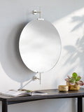 Anastasya AAY-002 42"H x 32"W x 4"D Accent Mirror AAY002-4232  Frame: Metallic - Silver Surya