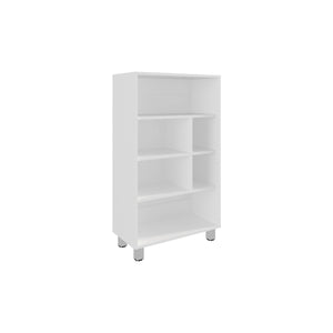 English Elm Bellagio 40" Tall Four-Tier Shelf Cabinet White – 6 Cubbies, Slim 23.6"W x 11.8"D Storage Solution B070P254750