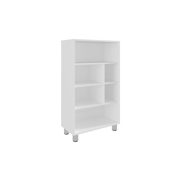 English Elm Bellagio 40" Tall Four-Tier Shelf Cabinet White – 6 Cubbies, Slim 23.6"W x 11.8"D Storage Solution B070P254750