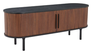 Koriana Entertainment Stand Black & Walnut 110297 Zuo Modern