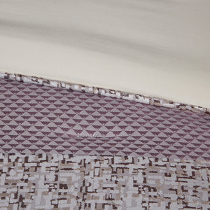 English Elm 7 Jacquard Comforter Set Purple Queen - Madison Park Rhapsody 7-Piece Stripe Motif, Bedskirt & Pillows B03597199
