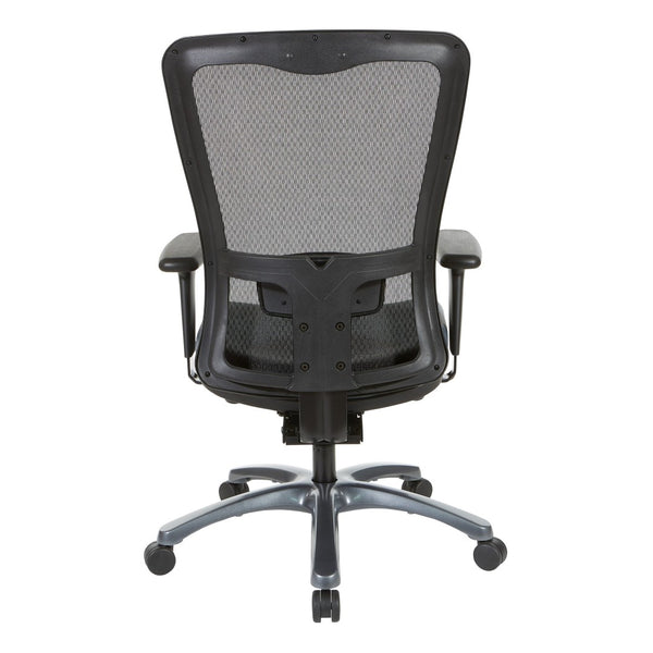 OSP Home Furnishings Progrid Ergonomic Mesh Office Chair with Lumbar Support and Padded Seat for All Day Blue 97720-R105