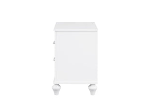 English Elm Livorno Silver Champagne Nightstand with Felted Top Drawer, Full-Extension Slides, 27"H x 27"W B078P286353