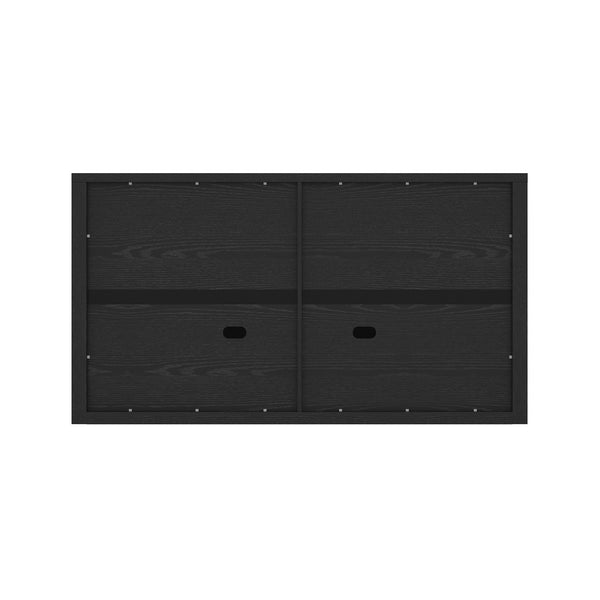 English Elm Rivington 60" Sideboard with 4 Soft-Close Doors, Adjustable Shelves, Media Management, TV Stand Black B365P397673