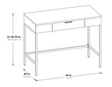 OSP Home Furnishings Contempo Sit-To-Stand Desk White Oak