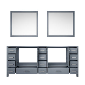 English Elm Dark Grey Double Bath Vanity 84" W X 22" D With Two Stylish Mirrors For Elegant Bathroom Upgrade B2731S00564