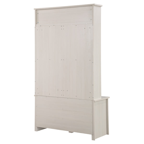 OSP Home Furnishings Garnet Entry Hall Tree Off White