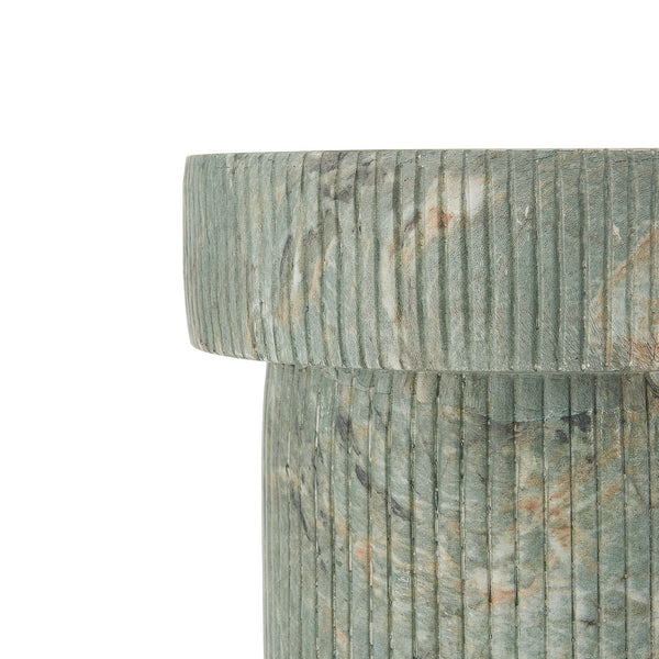 English Elm Mgo Marble Effect Green Pedestal Plant Stand Sculptural Column for Indoor Outdoor N772P284564G