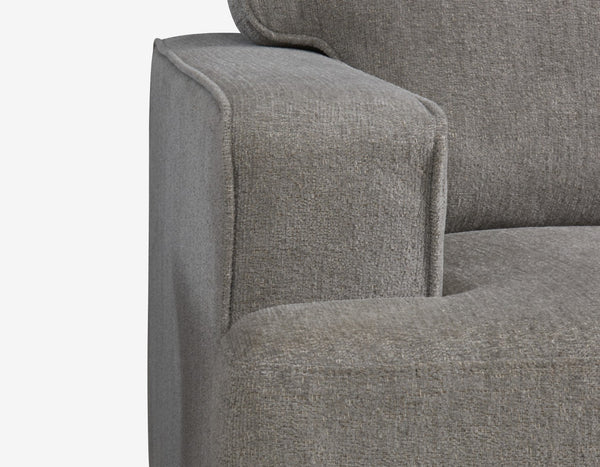 English Elm Wallace & Bay - Gray Accent Chair - Stylish Contemporary Fabric Seating For Living Rooms, Bedrooms & Reading Nooks B361P384445-GIGA
