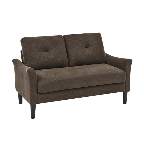 English Elm Tufted Button Back Loveseat with Tall Legs Mid Century Style for Living Spaces B2748P493721