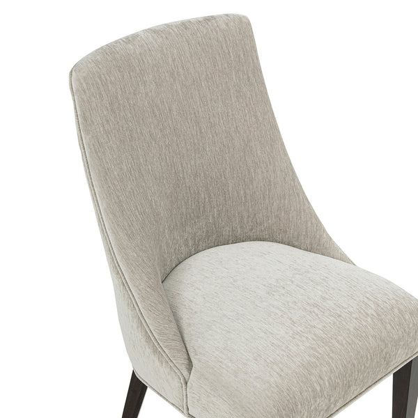 English Elm Beever Chenille Dining Chairs Set Of 2 In Taupe - Stylish Foam-Padded Comfort With Durable Frame B365P397760