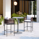 Palm Paradise Barstool Gray 704028 Zuo Modern