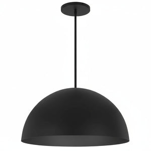 English Elm 24 Inch Matte Black Led Pendant with Etched Glass Diffuser for Dining or Kitchen B370P399378