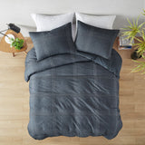 Croscill Casual Anders Casual 3 Piece Duvet Set CCA12-0002 Charcoal