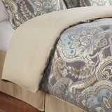 Croscill Classics Julius Traditional 4 Piece Comforter Set CCL10-0064 Blue/Grey