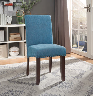 OSP Home Furnishings Parsons Dining Chair Navy Fabric