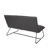 OSP Home Furnishings Brocton Loveseat Charcoal