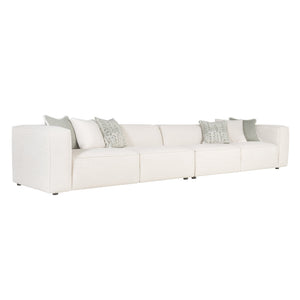 Bernhardt Bernhardt Bliss Sectional Offers Deep-Seat Comfort With Oversized Track Arms, Tailored Welt Detail, Customizable Layouts For Lasting Transitional Style And Support - Made to Order White/Cream 168" W x 40" D x 28" H K1956