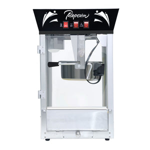 English Elm Commercial Popcorn Popper 12oz Stainless Kettle Tempered Glass Warming Deck Party Theater Black W2841P218163