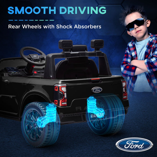 English Elm Qaba Kids Electric Dirt Bike 6v Battery Powered Ride on with Training Wheels Ages 3 to 8 Black W2225P249906