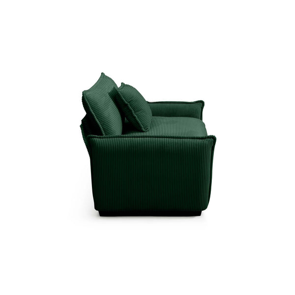 English Elm Modern Two-Piece Sofa Set In Plush Green Corduroy, Perfect For Small Apartments And Cozy Spaces W714S00729