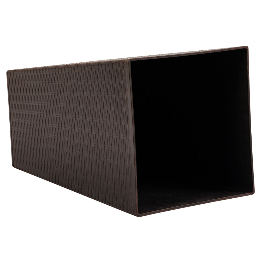 English Elm Outsunny Set Of 3 Stylish Tall Planters With Drainage Holes For Indoor & Outdoor Use – Brown Color! W2225P174481-GIGA