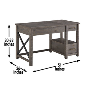 English Elm Steve Silver - Dexter - Desk - Dark Gray