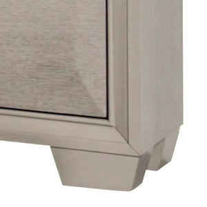 English Elm Transitional Solid Wood Nightstand with Dovetail Drawers and Felt Lining for Bedroom White Oak B2741P435294
