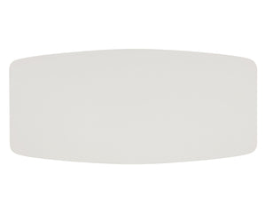 Sunpan Calida 98" Dining Table - Stylish Cream Faux Leather with Gold Stainless Steel Base for Elegance