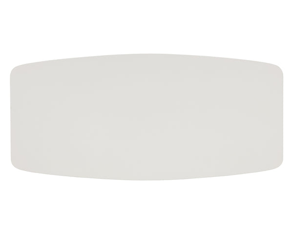 Sunpan Calida 98" Dining Table - Stylish Cream Faux Leather with Gold Stainless Steel Base for Elegance