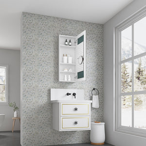 English Elm 15'' Frameless Led Bathroom Medicine Cabinet with Defog Soft Close and Usb Charging W1272120863