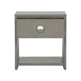 Moxy Bedside Table 1 Drawer Gray 385897 Chelsea House