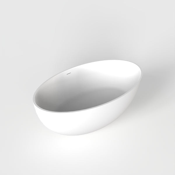 English Elm 67 Inch Freestanding Solid Surface Soaking Tub Matte White Seamless Bathing Sanctuary W1613P355467