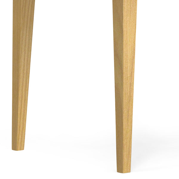 English Elm Colby Solid Wood Dining Table with Tapered Legs, 6-Seater Rectangular Top, Durable Lacquer Finish Oak B136P203492