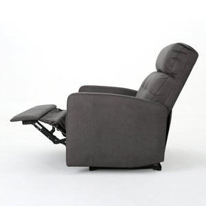 English Elm Christopher Knight Home® - Reclining Loveseat with Push-Back Recline, Plush Tufted Fabric Sofa, Compact Wall-Hugger Design Slate 61372.00MF
