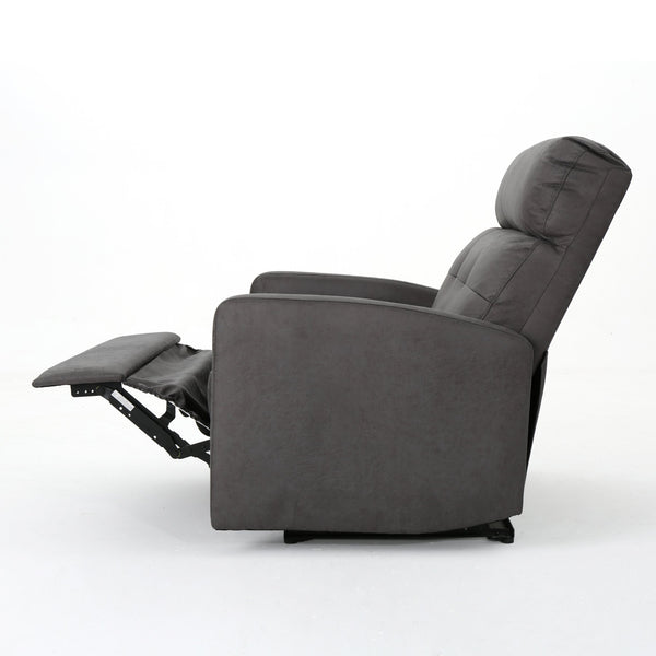 English Elm Christopher Knight Home® - Reclining Loveseat with Push-Back Recline, Plush Tufted Fabric Sofa, Compact Wall-Hugger Design Slate 61372.00MF