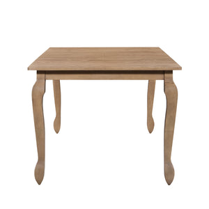 English Elm Christopher Knight Home® - EXT. EXT. DINING TABLE with French Country Cabriole Legs, Butterfly Leaf Expandable Rustic Chic 79.65" Light Natural N771P355876A