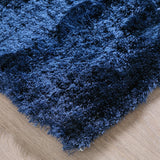 Feizy Rugs Indochine Plush Hand-tufted Polyester Shag Rug - Luxurious High Pile For Contemporary Spaces Blue,Black Polyester 4944550fdbl000n80