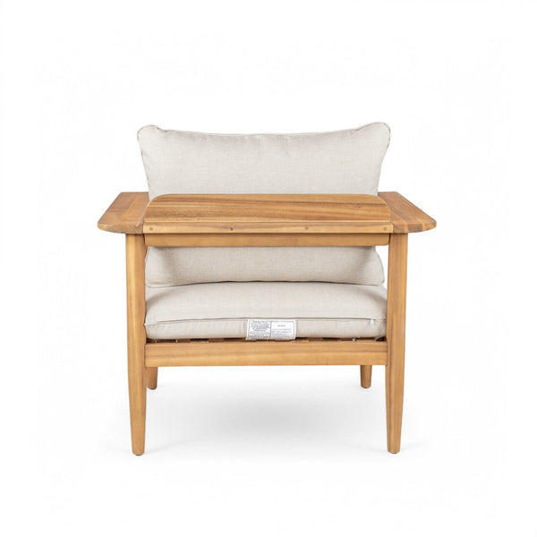 English Elm Christopher Knight Home® - Terassi Outdoor Lounge Chair - Elegant Acacia Wood Frame With Plush Cushions For Ultimate Comfort N775P248815T