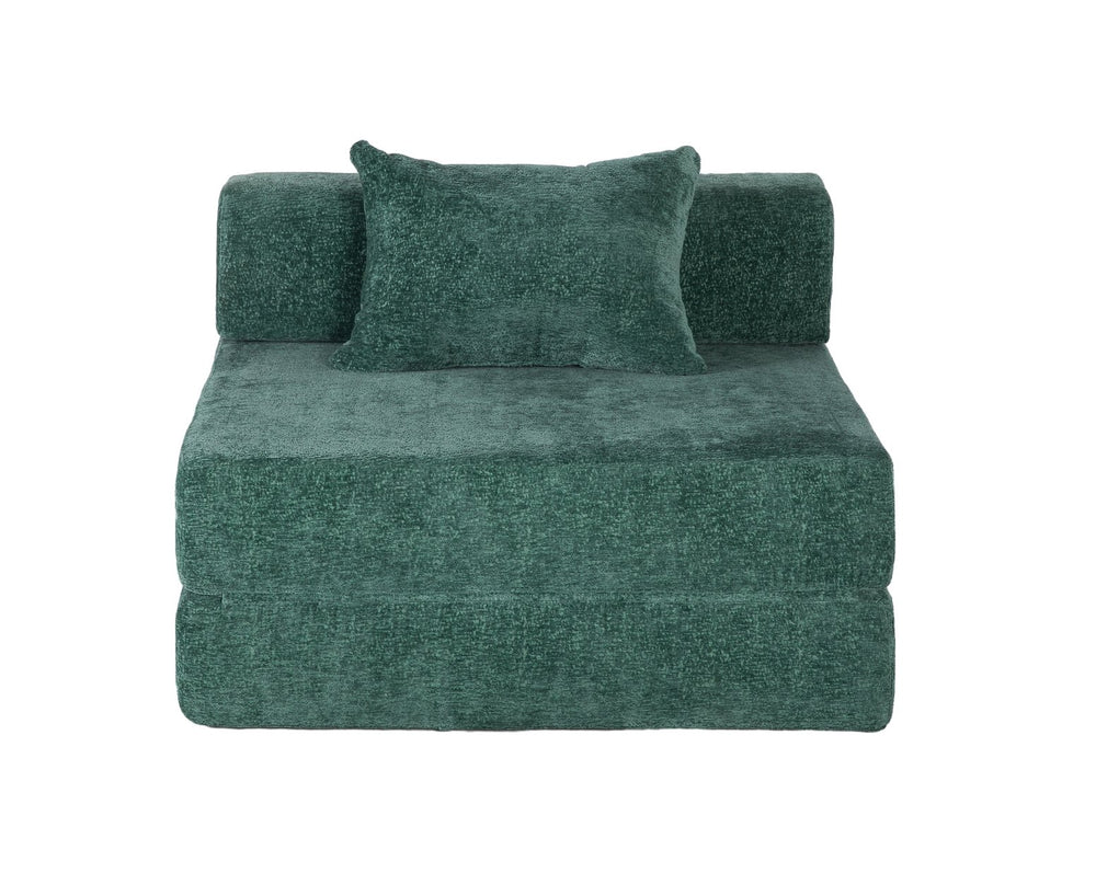 English Elm Compression Sofa: Versatile Chenille Floor Bed, No Assembly, Modular Design For Small Spaces & Guests W3723P345644