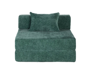 English Elm Compression Sofa: Versatile Chenille Floor Bed, No Assembly, Modular Design For Small Spaces & Guests W3723P345644