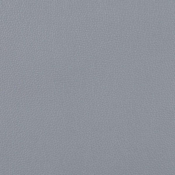 English Elm Irine Faux Leather Sectional Sofa with Ottoman, Storage Ottoman, Nailhead Trim, Cup Holders, Classic Comfort Gray B102S00069